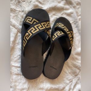 Versace’s Nastro Greca Sandals